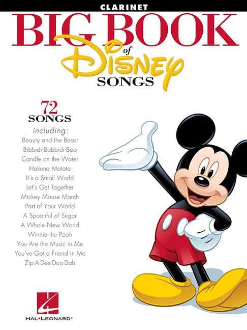 The Big Book of Disney Songs - Clarinet (Book Only)
