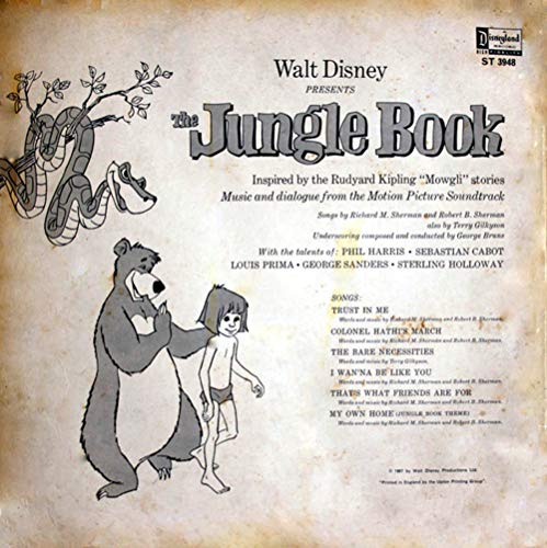 Walt Disney Presents the Story and Songs of The Jungle Book from Disneyland