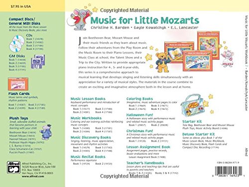 Music for Little Mozarts Music Workbook, Bk 2: Coloring and Ear Training Activities to Bring Out the Music in Every Young Child (Music for Little Mozarts, Bk 2) by Alfred Music