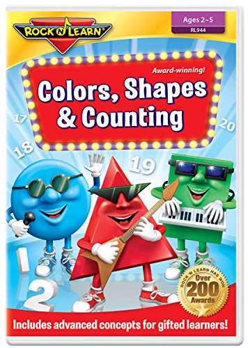 Colors, Shapes & Counting DVD by Rock 'N Learn from Rock 'N Learn