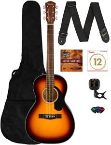 Fender CP-60S Parlor Acoustic Guitar Bundle for Kids