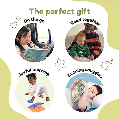 French Nursery Rhymes Book - Bilingual Sound Books for Toddlers 1-3 Years Old - Interactive Singing Music Toys for Bilingual Children with Lyrics & Translations - Gift for 1 Year Old Girl and Boy by Cali's Books