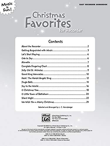 Christmas Favorites for Recorder