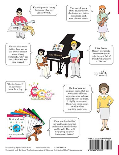 Doctor Mozart Music Theory Workbook Level 1A: In-Depth Piano Theory Fun for Children's Music Lessons and HomeSchooling: Highly Effective for Beginners Learning a Musical Instrument