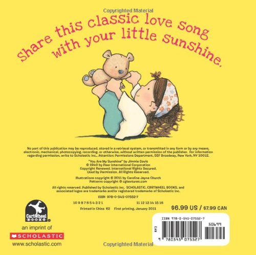 You Are My Sunshine (Caroline Jayne Church) from Cartwheel Books