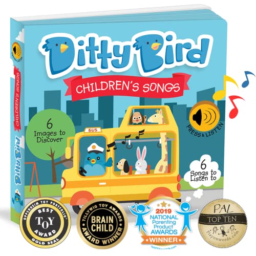 DITTY BIRD Baby Sound Book: Our Childrenâs Songs Musical Book is The Perfect Toys for 1 Year Old boy and 1 Year Old Girl Gifts. Educational Music Toys for Toddlers 1-3. Award-Winning! by MEMA Publishing Ltd