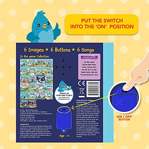 DITTY BIRD Baby Sound Book: Our Childrenâs Songs Musical Book is The Perfect Toys for 1 Year Old boy and 1 Year Old Girl Gifts. Educational Music Toys for Toddlers 1-3. Award-Winning! by MEMA Publishing Ltd