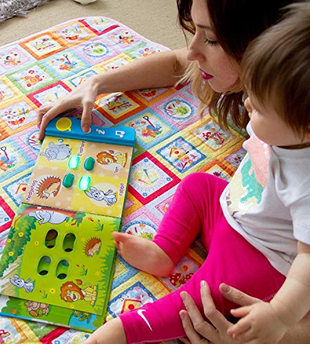 Animal Learning Book Educational Toy by Boxiki Kids | Activity Book for Toddlers & Early Baby Development | Electronic Animal Book Plays Music, Learn Animal Names, Sounds & More | Best Educational Toy