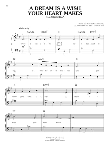 The Disney Collection (Easy Piano Series) by Hal Leonard