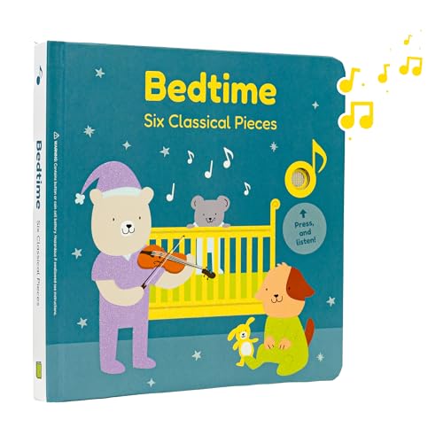 Cali's Books Bedtime Baby Music Book - Music Books for Toddlers 1-3 with 6 Classical and Relaxing Pieces-Sound Books for Toddlers 1-3 - Interactive Books for 1-Year-Old by Cali's Books
