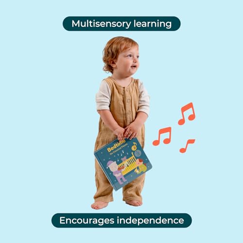 Cali's Books Bedtime Baby Music Book - Music Books for Toddlers 1-3 with 6 Classical and Relaxing Pieces-Sound Books for Toddlers 1-3 - Interactive Books for 1-Year-Old by Cali's Books