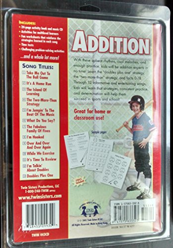Addition Music CD & Book Set by Twin Sisters Prod.