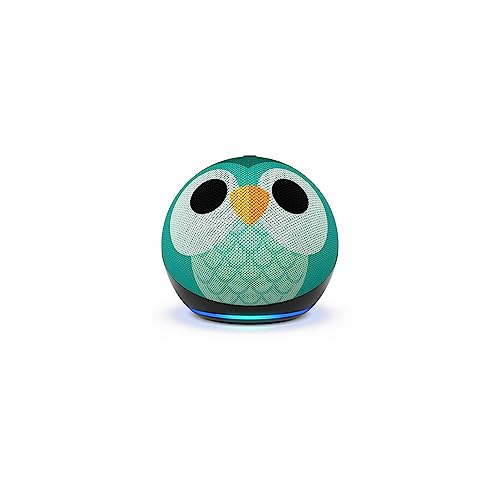 All-New Echo Dot (5th Gen, 2022 release) Kids | Designed for kids, with parental controls | Owl from Amazon