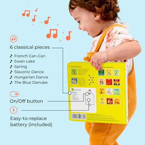 Cali's Books- Dance with Me to Classical Music - Press, Listen and Dance! Children's Classical Music Dance Book - Best Interactive Gift for Baby, Toddler, 1-4 Year Old Girl and Boy. Award Winner Book by Cali's Books