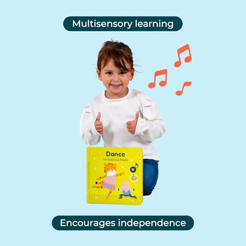 Cali's Books- Dance with Me to Classical Music - Press, Listen and Dance! Children's Classical Music Dance Book - Best Interactive Gift for Baby, Toddler, 1-4 Year Old Girl and Boy. Award Winner Book by Cali's Books