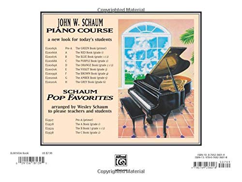John W. Schaum Piano Course: Pre-A : The Green Book from Alfred Music