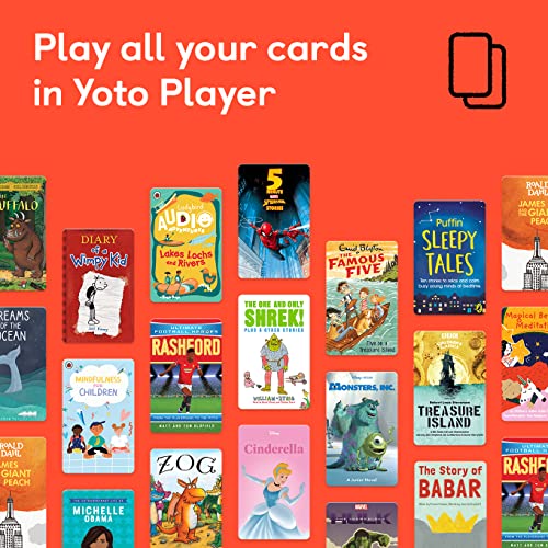 Yoto Player â Kids Audio & Music Player | Childrenâs Speaker Plays Audiobook Cards, Radio, Educational Activities & More | Includes Sleep Trainer, Clock & Night Light, All-in-One Storytelling Toy by Yoto Play