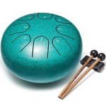 8-Note Steel Tongue Drum for Kids - Malachite
