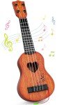 YEZI Kids Brown Toy Ukulele Musical Instrument