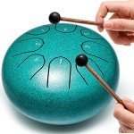 8-Note Steel Tongue Drum for Kids - Malachite