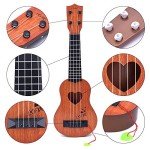 YEZI Kids Brown Toy Ukulele Musical Instrument