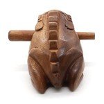 BSIRI 5" Wooden Frog Rasp - Musical instruments of Africa Frog Rasp Super Guiro Percussion Frog Wood Block Instrument of Frog Noise Maker Cool Music Gifts Ideas Fun Instruments for Adults and Kids