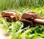 BSIRI 5" Wooden Frog Rasp - Musical instruments of Africa Frog Rasp Super Guiro Percussion Frog Wood Block Instrument of Frog Noise Maker Cool Music Gifts Ideas Fun Instruments for Adults and Kids