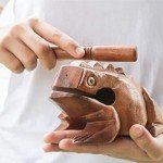 BSIRI 5" Wooden Frog Rasp - Musical instruments of Africa Frog Rasp Super Guiro Percussion Frog Wood Block Instrument of Frog Noise Maker Cool Music Gifts Ideas Fun Instruments for Adults and Kids