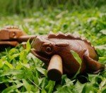 BSIRI 5" Wooden Frog Rasp - Musical instruments of Africa Frog Rasp Super Guiro Percussion Frog Wood Block Instrument of Frog Noise Maker Cool Music Gifts Ideas Fun Instruments for Adults and Kids