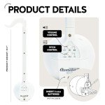 Otamatone Japanese Electronic Musical Instrument Portable Music Synthesizer from Japan by Maywa Denki Studio Award Winning, Educational Fun Gift for Children, Teens & Adults - White