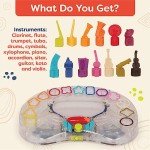 B. toys - B. Symphony Musical Toy Orchestra for Kids 3+ Years– 13 Musical Instruments for Classical Music for Babies and Toddlers – Interactive Kids Music Toys with Lights and 15 Songs