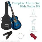 Best Choice Products 30in Kids Acoustic Guitar Beginner Starter Kit with Strap, Case, Strings - Blueburst
