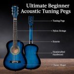 Best Choice Products 30in Kids Acoustic Guitar Beginner Starter Kit with Strap, Case, Strings - Blueburst