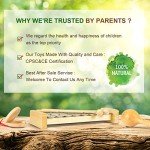 LOOIKOOS Toddler Musical Instruments, Eco Friendly Musical Set for Kids Preschool Educational, Natural Wooden Percussion Instruments Musical Toys for Boys and Girls with Storage Bag