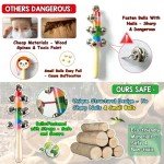 LOOIKOOS Toddler Musical Instruments,Wooden Percussion Instruments Toy for Kids Baby Preschool Educational Musical Toys Set for Boys and Girls with Storage Bag