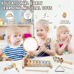LOOIKOOS Montessori Musical Instruments Set for Toddlers
