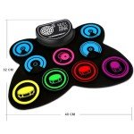 Upgraded 9-Pad Electronic Drum Set with Headphones, Speaker, Drumsticks & Pedals - Holiday Gift for Kids