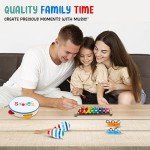 Stoie's Kids Musical Instruments Set 15 pcs for Toddler Ages 3-5 - Baby Wooden Percussion Musical Toys for Little Boys & Girls 9-12 Years Old- with Xylophone and Maracas - to Play in First Mini Band