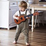 Kids Guitar Musical Toy Ukulele Classical Instrument(Brown), Wooden Play Guitar for Kids Aged 3 4 5 6 7 8 Year Old