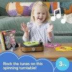 Fisher-Price Musical Toy, Rockin’ Record Player for Preschool Pretend Play for Kids Ages 3+ Year