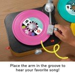 Fisher-Price Musical Toy, Rockin’ Record Player for Preschool Pretend Play for Kids Ages 3+ Year