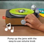 Fisher-Price Musical Toy, Rockin’ Record Player for Preschool Pretend Play for Kids Ages 3+ Year