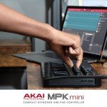 AKAI Professional MPK Mini MK3 - 25 Key USB MIDI Keyboard Controller With 8 Backlit Drum Pads, 8 Knobs and Music Production Software included, Black