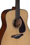 Yamaha 6 String Beginner Solid Spruce Top Traditional Western Dreadnought Acoustic Guitar With Rosewood FIngerboard, Natural Finish, Right, (FG800J NT)