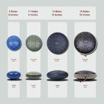 JYTMUS Steel Tongue Drum 11 Notes 6 Inches Rain Drum for Outside with Drum Bag, Music Book, Drum Mallets, Mallet Holder, Finger Picks and Stickers, Steel Drum for Yoga, Meditation, Prenatal Education