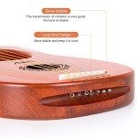 7 String Lyre Harp, AKLOT 7 Metal Strings Lye Harp Bone Saddle Mahogany with Tuning Wrench and Black Gig Bag