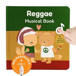 Cali's Books Reggae Music Book - Baby and Toddler Sound Book with Favorite Bob Marley Songs. Musical Book for Children 1-3 and 2-4. Gift for The Little Reggae Lovers by Cali's Books