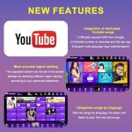 Kids Karaoke Machine with Touch Screen & Microphone