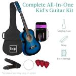 30in Kids Classical Acoustic Guitar Beginner Set - Blue