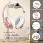 Rose Gold Wireless Bluetooth Headphones for Kids
